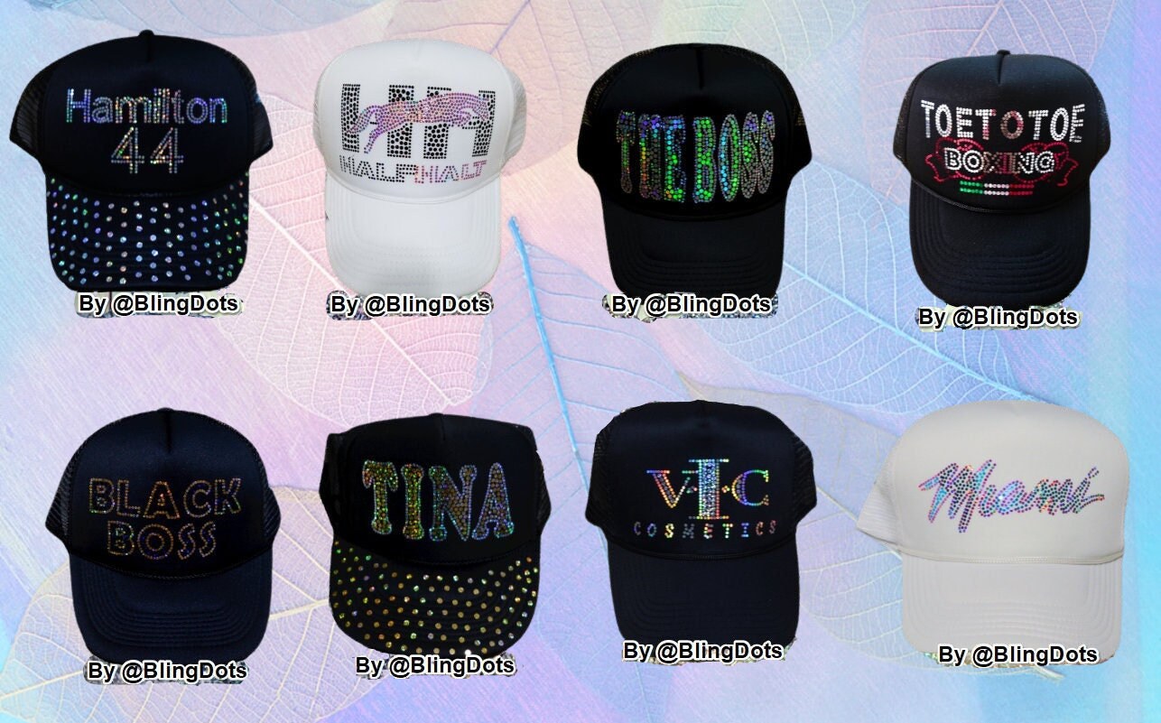 Custom bling cap, Sequins Sparkly Glitter hat, sparkles hat, custom text cap, personalized glitter cap, logo cap, custom bling text cap