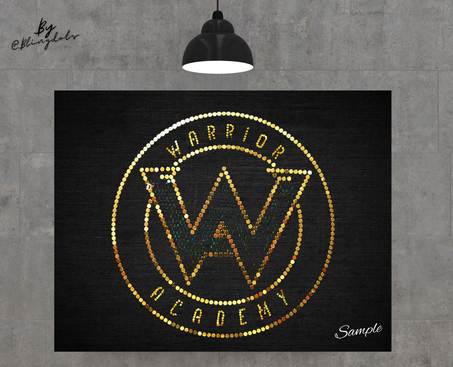 Custom Bling canvas wall art Professional Artist Quality