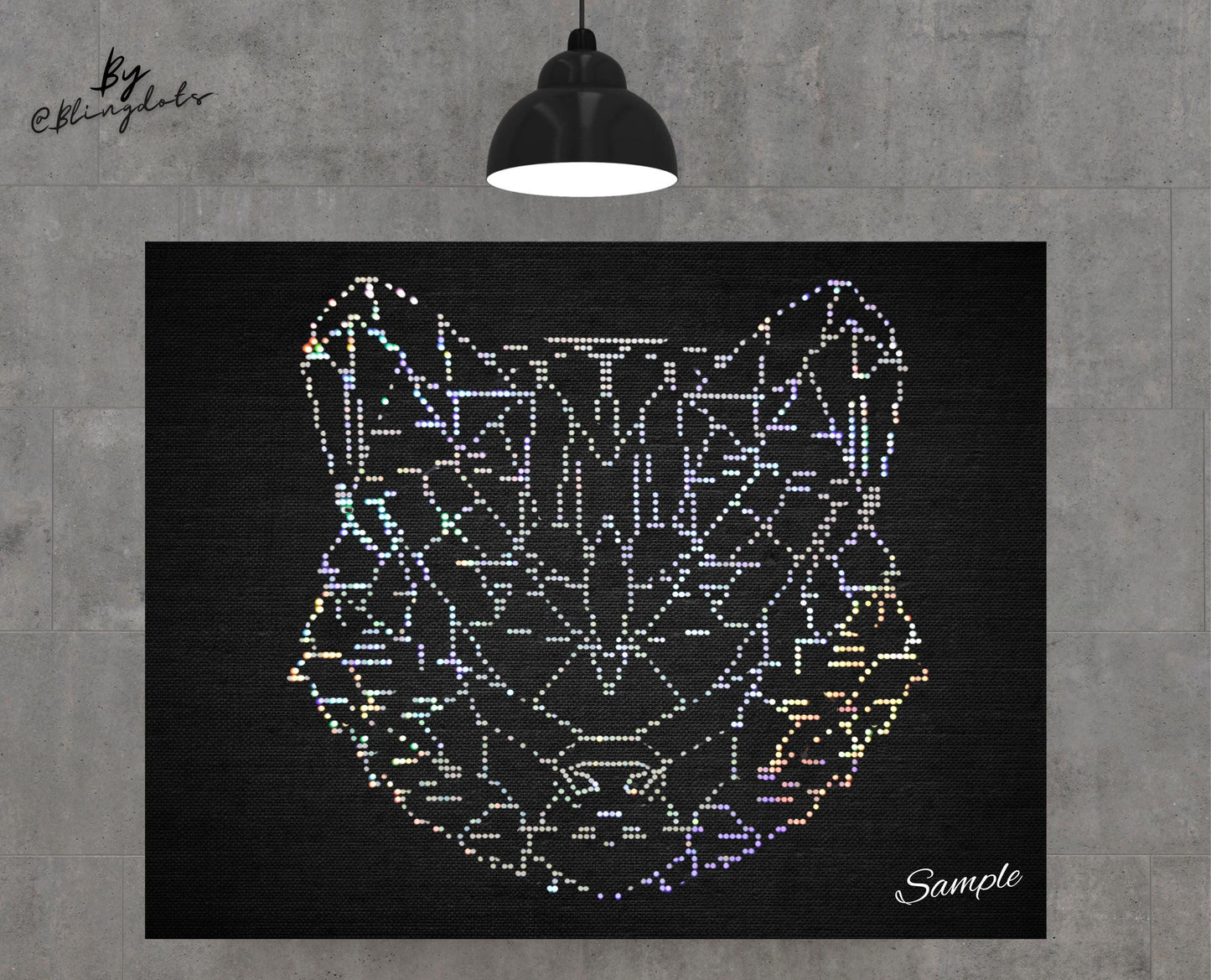 Custom Bling canvas wall art Professional Artist Quality
